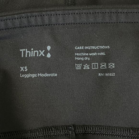Thinx Moderate Absorption Period Leggings Black Full Length XS - Picture 3 of 3